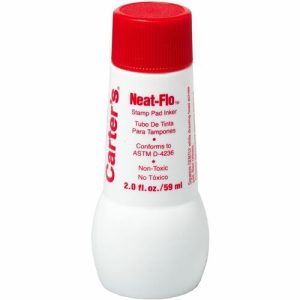 Avery  Stamp Pad Inkers, 2 oz. Bottle, Nontoxic, Red