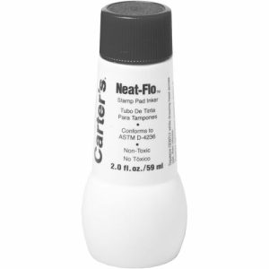 Avery  Stamp Pad Inkers, 2 oz. Bottle, Nontoxic, Black
