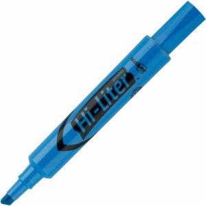Avery  Highlighter, Chisel Point, 1 DZ, Fluorescent Blue