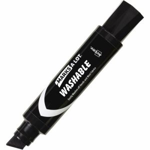 Avery  Jumbo Tip Markers,Washable,Desk Style,Chisel Tip,Black