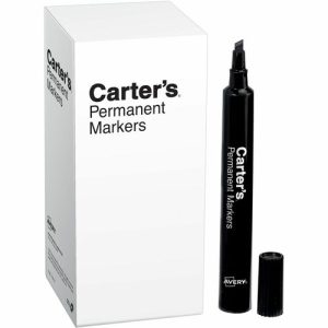 Avery  Permanent Marker, Large Chisel Tip, Black
