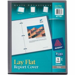 Avery  Report Cover, Polypropylene, Letter, Gray