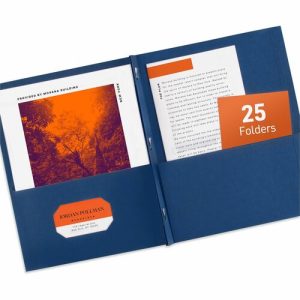 Avery  2-Pocket Fldr w/3-Prong Fstnr, Ltr, 20 Sht Cap., 25/BX, DBE