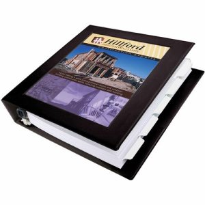 Avery  View Binder,Locking D-Ring,1-1/2" Cap,11"x8-1/2",Black
