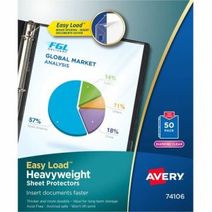 Avery  Sheet Protector, Hvyweight, 11"x8-1/2", 50/BX, Clear