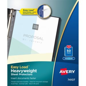 Avery  Sheet Protectors, Hvyweight, Nonglare,11"x8-1/2",50/BX,CL