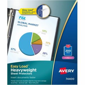 Avery  Sheet Protector, Hvyweight,11"x8-1/2", 200/BX, Clear