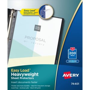 Avery  Sheet Protectors, Hvyweight, Nonglare,11"x8-1/2",200/BX,CL