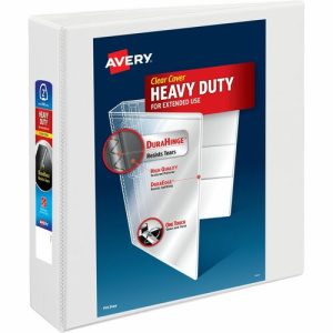 Avery  View Binder, Hvy-dty, EZD Ring, 2" Cap, White