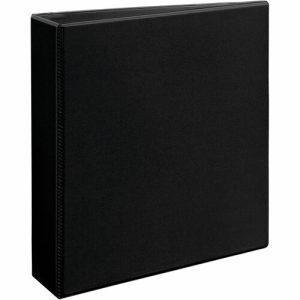 Avery  View Binder, DuraHinge, 2" Capacity, 8-1/2"x11", Black