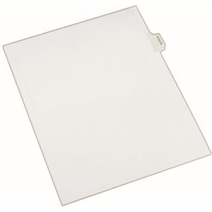 Avery  Legal Exhibit Index M, 1/10 Cut, 8-1/2"x11", 25/PK, White