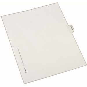 Avery  Index Dividers, Exhibit 16, Side Tab, 25/PK, White