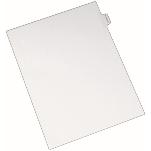 Avery Index Dividers, Exhibit 22, Side Tab, 25/PK, White