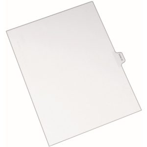 Avery  Index Dividers, Exhibit 26, Side Tab, 25/PK, White