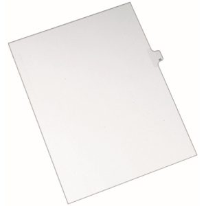 Avery Index Dividers,Side Tab 85 - 1/25 Cut,8-1/2"x11",25/PK,WE