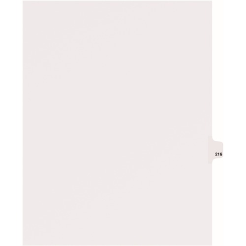 Avery Dividers, "216", Side Tab, 8-1/2"x11", 25/PK, White