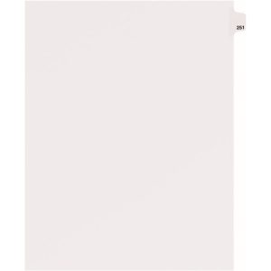 Avery Dividers, "251", Side Tab, 8-1/2"x11", 25/PK, White
