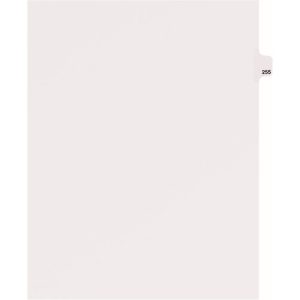 Avery Dividers, "255", Side Tab, 8-1/2"x11", 25/PK, White