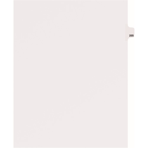 Avery Dividers, "255", Side Tab, 8-1/2"x11", 25/PK, White
