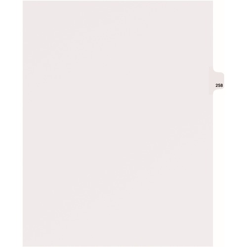 Avery Dividers, "258", Side Tab, 8-1/2"x11", 25/PK, White