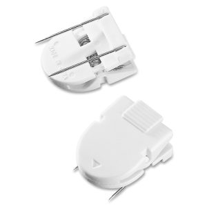 Advantus Corp.  Wall Panel Clip, 40 Sheet Capacity, 50/BX, White