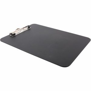 Baumgartens  Clipboard,Heavy-Duty,w/Grips,LetterSizePpr,Poly,9"x12", BK