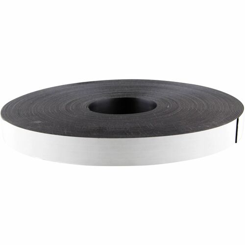 Baumgartens Adhesive Magnetic Tape, Flexible, 1"x100' Roll, Black