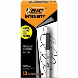 Bic  Marker, Permanent, Ultra Fine Point, Black