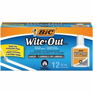 Bic  Correction Fluid, Quick Dry Formula, 20ml, White