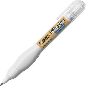 Bic  Correction Pen, Fast Drying, Needlept Tip, 8ml, WE