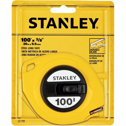 Bostitch (Stanley Bostitch) Tape Measure, 100' Long, 5-7/8"x6-7/8"x3/4", Yellow