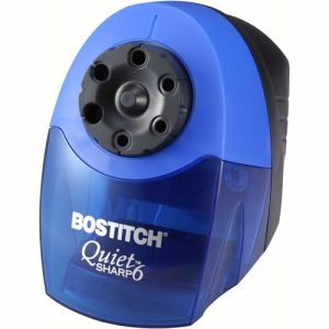 Bostitch (Stanley Bostitch)  Pencil Sharpener, 6' Cord, 5"x9"x7-1/2", Blue/Black