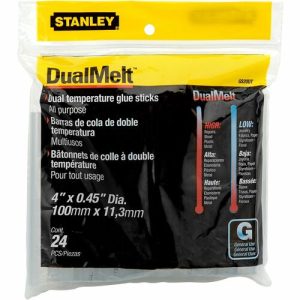 Bostitch (Stanley Bostitch) Dual Temperature Glue Sticks, 4" Sticks, 24/PK, Clear
