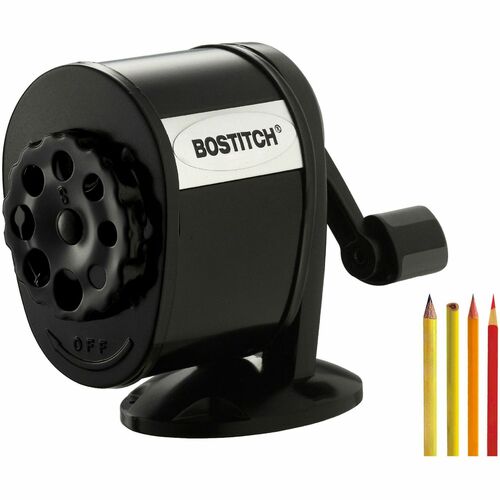 Bostitch (Stanley Bostitch) Manual Pencil Sharpener,8-Hole,2-1/2"x5-1/2"x4-1/4",Black