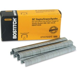 Bostitch (Stanley Bostitch)  B8 Staples, Chisel Point, Use In B8 Line,1/4"L, 5000/BX