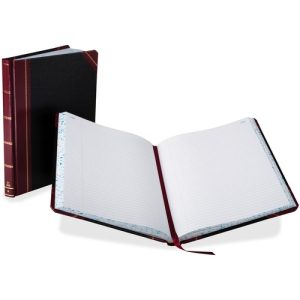 Boorum & Pease  Columnar Book,Record Ruled,300 Pages,10-3/8"x8-1/8",Black