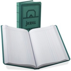 Boorum & Pease  Account Book, Journal-Ruled, 500 Pages, 12-1/8"x7-5/8, Blue